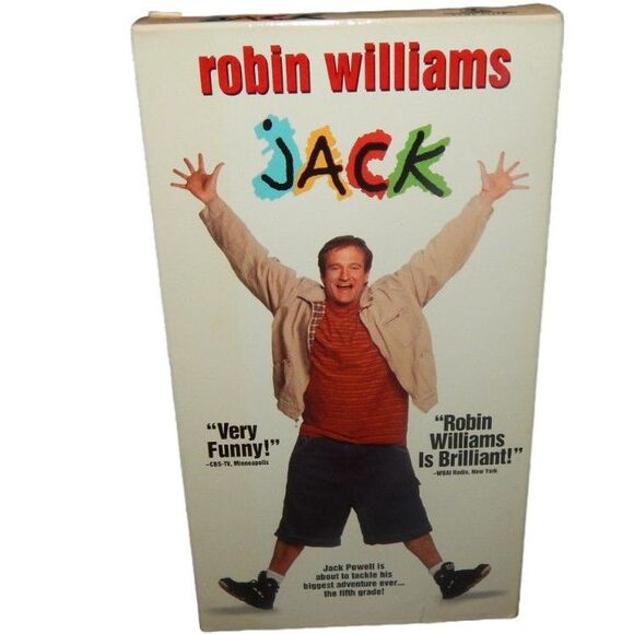 JACK Robin Williams Diane Lane Jennifer Lopez Brian Kerwin VHS in original case - Picture 1 of 5